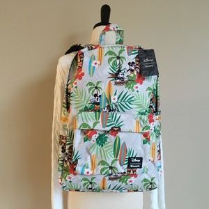 Disney NEW Mickey and Minnie Mouse Surf Backpack